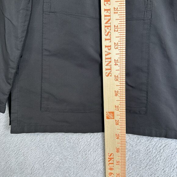 Babette Pullover Lightweight Jacket Medium Grey 1/2 Zip Pocket Minimal Lagenlook - Picture 7 of 10